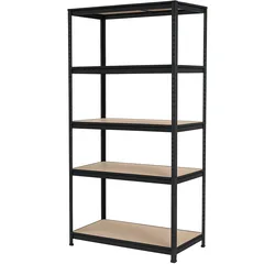 כוננית מתכת 5 מדפים – נשיאה עד 175 ק"ג לכל מדף | אחסון חזק ועמיד